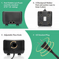 hygger 5W/10W Ultra Quiet Aquarium Air Pump, Adjustable Oxygen Aerator with Dual Outlets – 160 GPH/250 GPH for Fish Tank