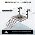 Upgraded Adjustable Hanging Turtle Basking Platform, ABS Material with Reinforced Ramp, Non-Slip Dock for Aquatic Turtle