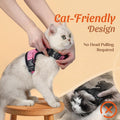 Dooradar Cat Harness and Leash Set with Neck Release Buckle