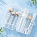 Pet Feeding Kit for Newborn Kittens & Puppies, Kitten Feeding Bottle with Soft Silicone Nipples, Nursing Syringes for Small Animals, Kitten Milk Feeder Set for Rabbit, Hamster