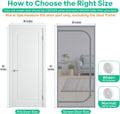 Reinforced Cat Screen Door,Heavy Duty Screen Door Fits Door Size 36''x 80''