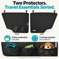 Durapower Dog Car Door Protector丨2 Pack Extra Big & Thick Anti Pet Scratching Waterproof Vehicle Door Covers Guard Truck Interior Panel Safe SUV Universal 600D Black