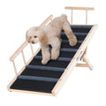 VEVOR Dog Ramp, Folding Pet Ramp for Bed, Adjustable Dog Ramp for Small, Large, Old Dogs & Cats, Wooden Pet Ramp with 47.2" Long Ramp, Adjustable from 13.8" to 27.6", Suitable for Couch, Sofa, Car