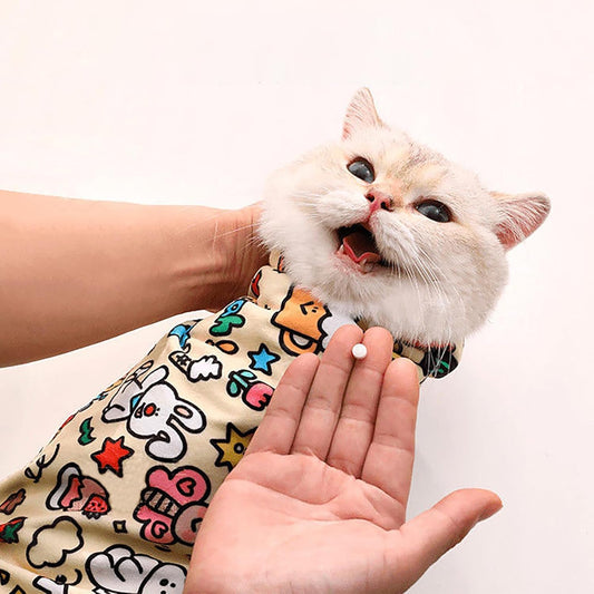 Self Adhesive Cat Wrap Grooming Blanket