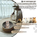 Xanadued Cotton Rope Area Rug for Cats, Cat Scratch Rug, Washable Boho Braided Circle Rug, Soft and Stylish Home Accen for Cat Lovers