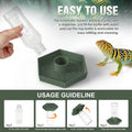 Reptile Water Dispenser Bowl for Bearded Dragon Tortoise