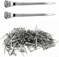 250 Pcs E5 Horseshoe Nails (2 Inch), Stainless Steel Horse Hoof Nails for Securely Fastening Horseshoes, Ideal for Eques