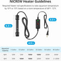 NICREW 100W Aquarium Heater with Temp Controller for 10-20 Gallon Tanks