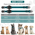 Luminous AirTag Cat Collar Breakaway, OUCWLTAG GPS Cat Collar with Apple Air Tag Holder, Cat Tracker Collars with Safety