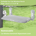 2PCS Replacement Cover for Cat Window Perch, L Size Cordless Cat Window Hammock Bed Accessories, Reversible Breathable/W