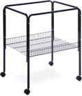 Prevue Pet Products Bird Cage Stand with Shelf Toys - S, Black