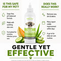 Mighty Petz Dog Ear Cleaner – Pet Ear Wash to Support Itchy, Infection Prone Ears, Yeast and Wax. Advanced & Gentle Otic Cleaning Solution. Ear Drops for Dogs and Cats - 8 oz