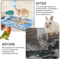 29x19 Inches Disposable Bird Cage Liner Bags, 0.6 Mil 50 Pack Plastic Leak-Proof with Cage Cleaning Brush, for Parrots, Rabbits, Guinea Pigs