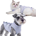 4 pcs Cat Surgery Recovery Suit, Dog Neuter Recovery Suit for Female Male Pets, Cat Onesie After Surgery Spay Neuter, Kitten Surgical Clothes, Bodysuit for Abdominal Wounds Skin Disease (Large)