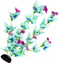 16 Inch Silk Aquarium Fish Tank Plant Betta Fish Tank Decor,2 Pack