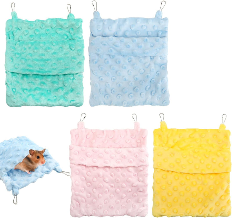 4-Piece Sugar Glider Bonding Pouch Carrier Bag, Durable Polyester Small Animal Sleeping Bag with Adjustable Shoulder Str