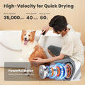 Pecute Dog Grooming Vacuum & Clipper, 7-in-1 Kit for Home Grooming, 10000Pa Low Noise (55dB) Dog Vacuum for Heavy Shedding Season, Adjustable Suction & Temp, 1.7L Dust Cup
