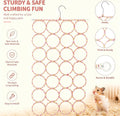 Rat Climbing Rope Net, Hanging Bird Swing for Cage Accessory, Ladder Bridge Ladder Rope Bridge Hanging Hammock for Parro