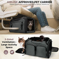 Dog Cat Carrier Airline Approved Collapsible Soft-Sided Pet Travel Bag