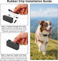 XIHIRCD 4pcs GPS Dog Tracker Clip Mount Replacement Accessories (Black)