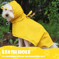 Dog Raincoat for Small Dogs, Dog Rain Jacket with Clear Hooded, Waterproof Dog Rain Coat with Adjustable Belly Strap, Do