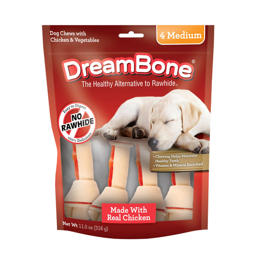 DreamBone Medium and Large Chews, Treat Your Dog to a Chew Made With Real Meat and Vegetables
