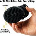 4Pcs Summer Dog Shoes for Hot Pavement, Waterproof Dog Rain Boots for Large Dogs, Soft Silicone Puppy Booties for Secure