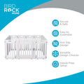 Internet’s Best Dog Playpen with Lockable Door, White, 190” x 25.6”