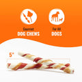 Good 'n' Fun Twists Long-Lasting Dog Treat, With Real Proteins, Beef Hide and Premium Chicken, Supports Dental Health, Mental Stimulation, 70 count