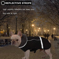QBLEEV Warm Reflective Dog Jacket, Waterproof Winter Coat With Turtleneck for Cold Weather, Thick Fleece Snowsuit Christmas Vest Pet Apparel for Small Medium Large Dogs XL