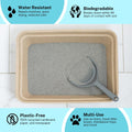 Luli & Cat Disposable Litter Boxes for Cats | Large Sized 4-Pack | Durable and Water Resistant