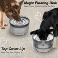 Techphardo 1Gallon No Spill Dog Water Bowl-3.8L Large Capacity, BPA-Free, Anti-Splash & Anti-Digging Design with Non-Slip Base for Messy Drinkers