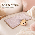 Grddaef Guinea Pig Fleece Blankets 6 Pieces Waterproof & Washable Small Animal Cage Liners Sleep Mat Bedding Pad for Ham