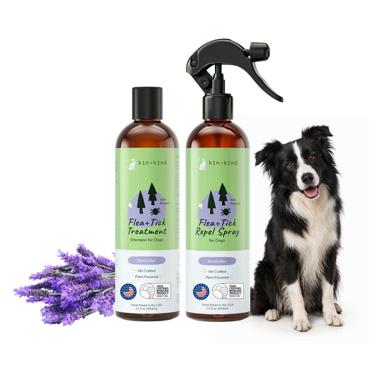 Flea Tick Protection Kit (Lavender Shampoo - Lavender Spray)