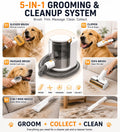 Pet Grooming Vacuum, 5-in-1 Dog Grooming Kit, 13000pa Strong Suction