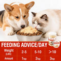 3.5 OZ Raw Antarctic Krill Freeze Dried Egg Yolk Chicken Cat & Dog Food Toppers High Protein Food Toppers Skin & Coat Support 100g