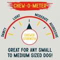 Canine Chews Small Rawhide Twists for Dogs - Pack of 100 5" Beef Flavored Rawhide Sticks for Small Dogs & Puppies - Prot