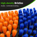 Livestock Scratching Brush, 2 Pack for Cattle, Horses and Goats, Cow Scratcher for Wall or Fence Post Mounting, Grooming