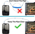 REPTIZOO Reptile Fogger Extension Tube, Humidifier Accessory for Terrarium