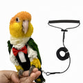 Magnoloran Bird Diapers Bird Harness Tuxedo Flight Suits with 80in Flying Leash Parrot Nappy with Waterproof Inner Layer Urine Wet Suite for Cockatiel Conure Parakeet Macaw Budgie-Black,S