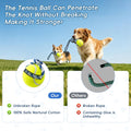 Erhalithegro Interactive Tug of War Rope Toy for Medium & Small Dogs - Outdoor Tether Tug Toy with 1 Knot & Tennis Ball, Puppy Teething Chew Cotton Toy