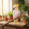 4 Pcs Parrot Diaper Reusable Pet Bird Diapers Parrot Flight Suit with Waterproof Inner Layer Adjustable Parakeet Diaper 