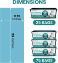 BrightOn®, 75 Litter Bag Refill Bags for Genie Easy Roll Litter Bin, Ultimate Odor Control, (Lemon - 75 Bags)