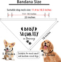 Baby Security in Training Printed Dog Bandana Pet Scarf Dog Pregnancy Announcement Bandana Pregnancy Dog Bandana for Dogs Pet Accessories for Dog Lovers Pregnancy Reveal Ideas