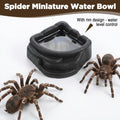 6 Pcs Spider Micro Water Bowls, Tarantula Enclosure Accessories, Mini Resin Dish for Tarantula, Spider, Millipede and Ti