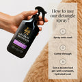 Barkin & Meowson Detangling Spray for Dogs & Cats 350ml / 11.83 fl.oz - Oat Extract, Pet-Friendly Scent