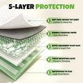 50 Pcs Disposable Guinea Pig Cage Liner Asorbent Potty Training Pee Pads