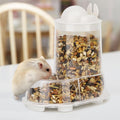 Wontee Hamster Feeder Food Bowl Automatic Dispenser for Gerbils Rats Mice