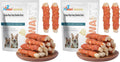 Dog Treats Chicken Wrapped Rawhide Rolls Healthy Dog Chews Long Lasting1 lb/454g (Pack of 2)