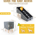 Space-Saving Dog Ramp for Bed, 2-in-1 Ottoman for Small Dogs
